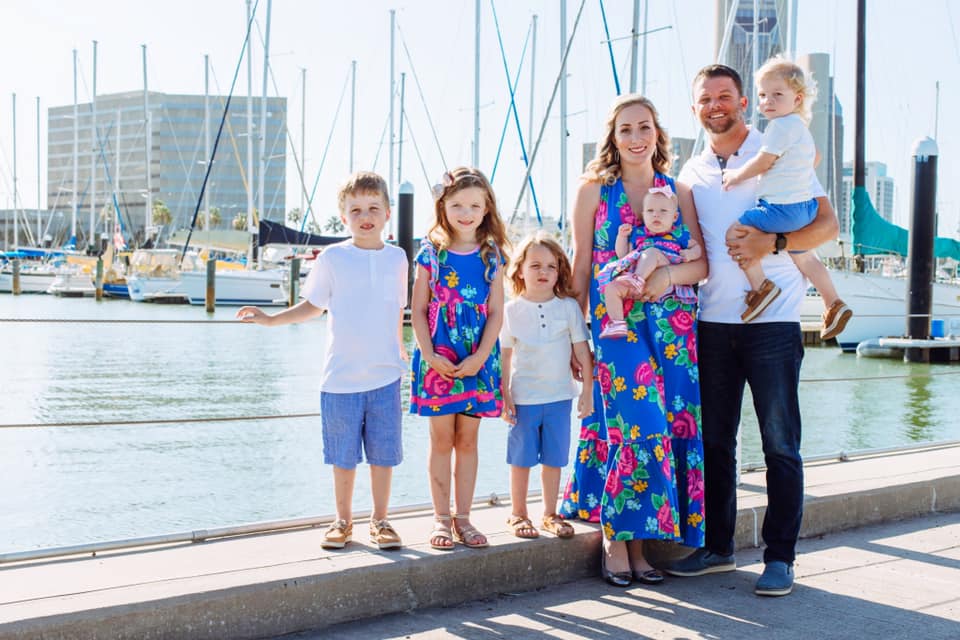 Cliff Zarbock with his family